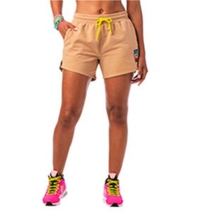 Zumba Awesome Short Color: Vanilla Latte Size: S